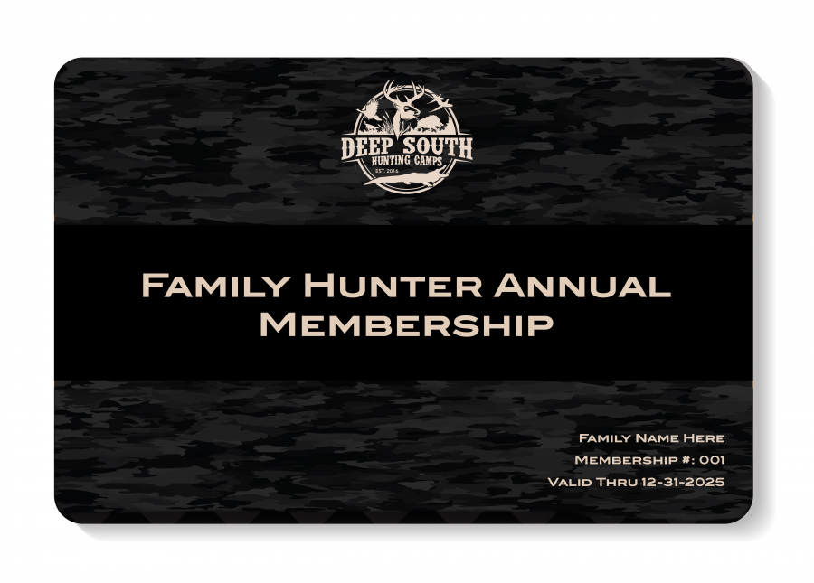 Individual Hunter Annual Membership | Deep South Hunting Camps | Guided ...